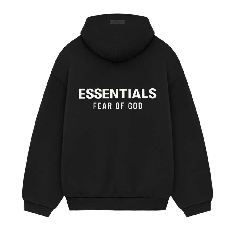 Fear of God Essentials Fleece Hoodie II 'Black' - Picture 2 of 3